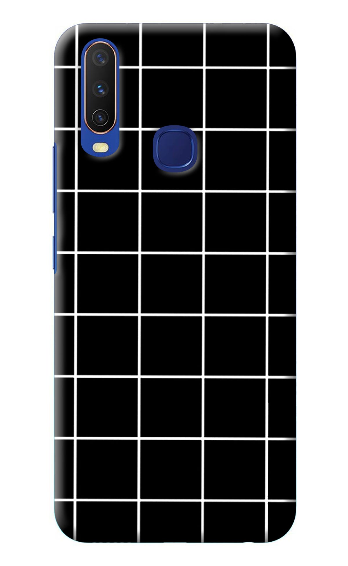 White Grid Vivo Y11/Y12/U10 Back Cover