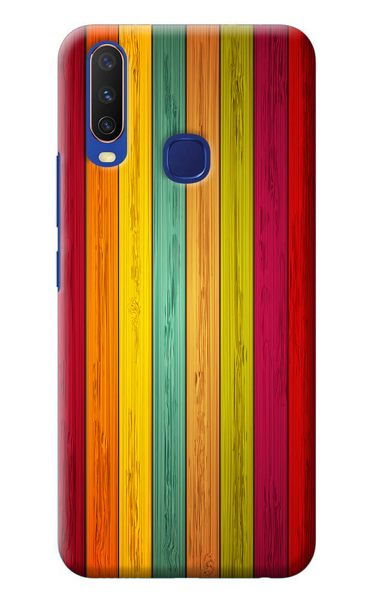 Multicolor Wooden Vivo Y11/Y12/U10 Back Cover