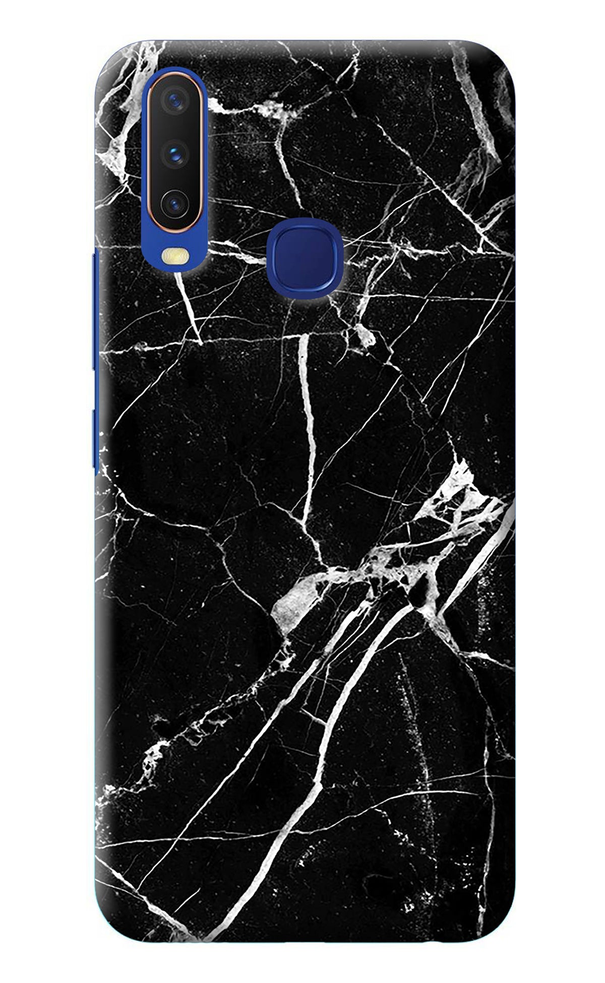 Black Marble Pattern Vivo Y11/Y12/U10 Back Cover