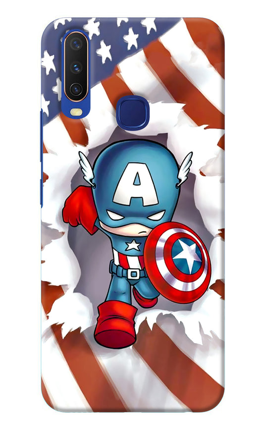 Captain America Vivo Y11/Y12/U10 Back Cover