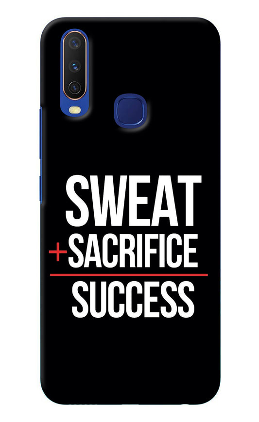 Sweat Sacrifice Success Vivo Y11/Y12/U10 Back Cover