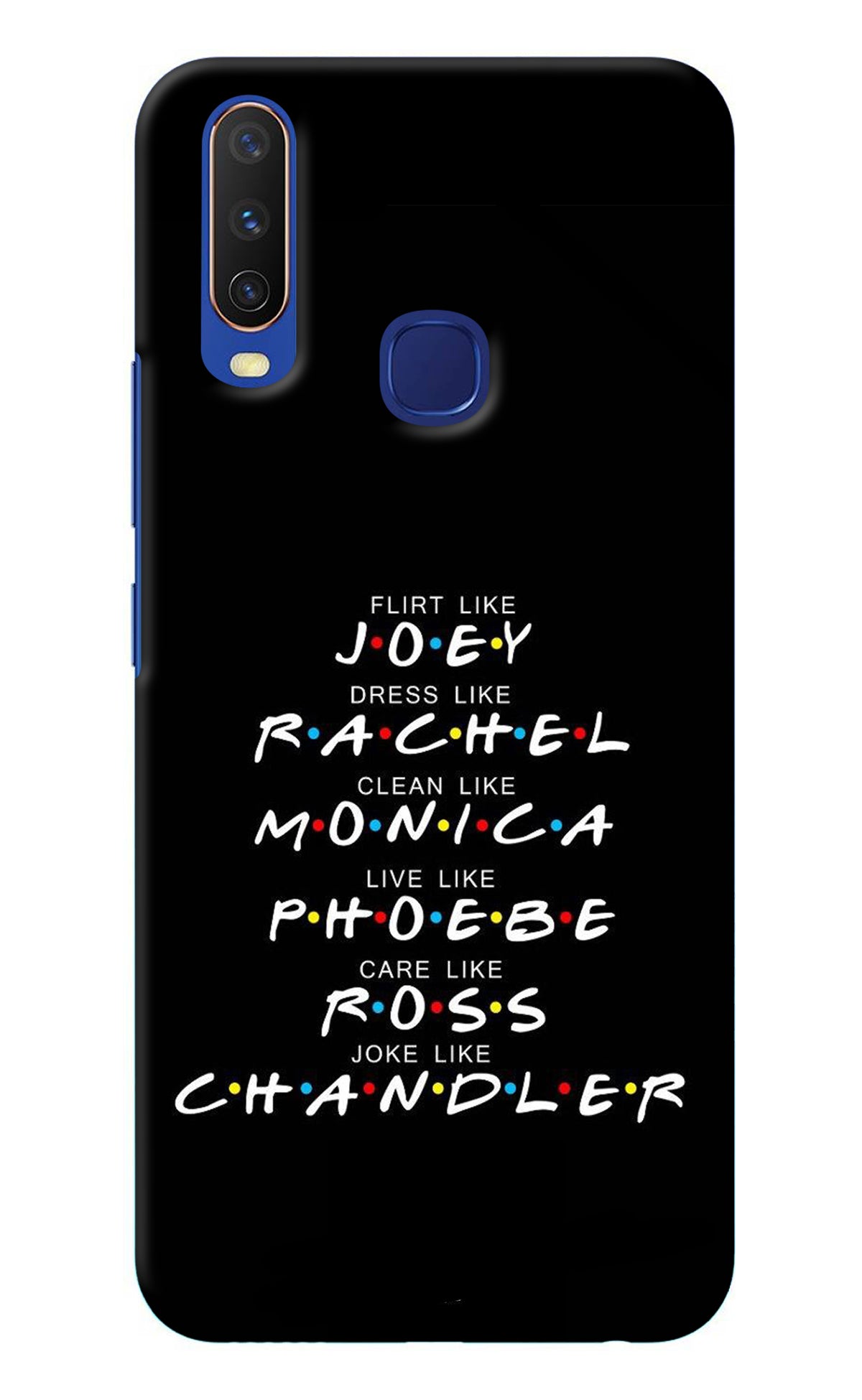 FRIENDS Character Vivo Y11/Y12/U10 Back Cover