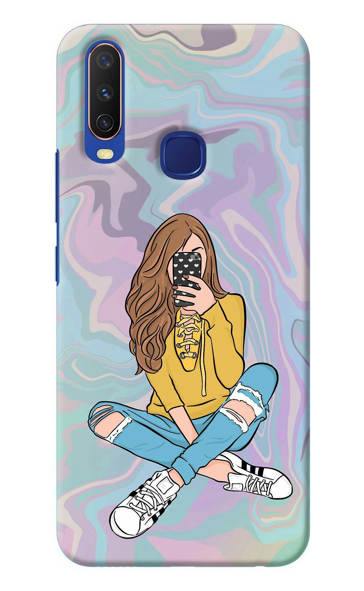 Selfie Girl Vivo Y11/Y12/U10 Back Cover