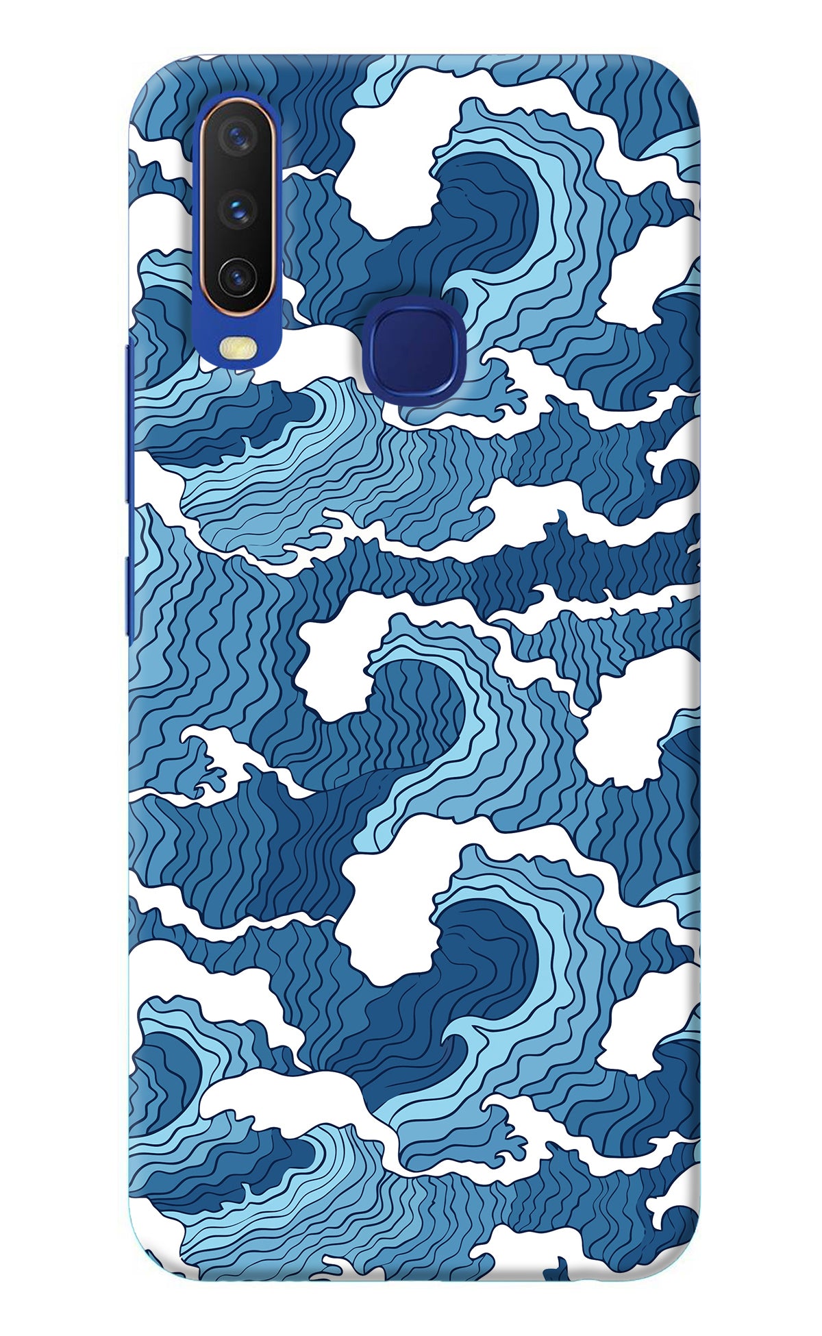 Blue Waves Vivo Y11/Y12/U10 Back Cover