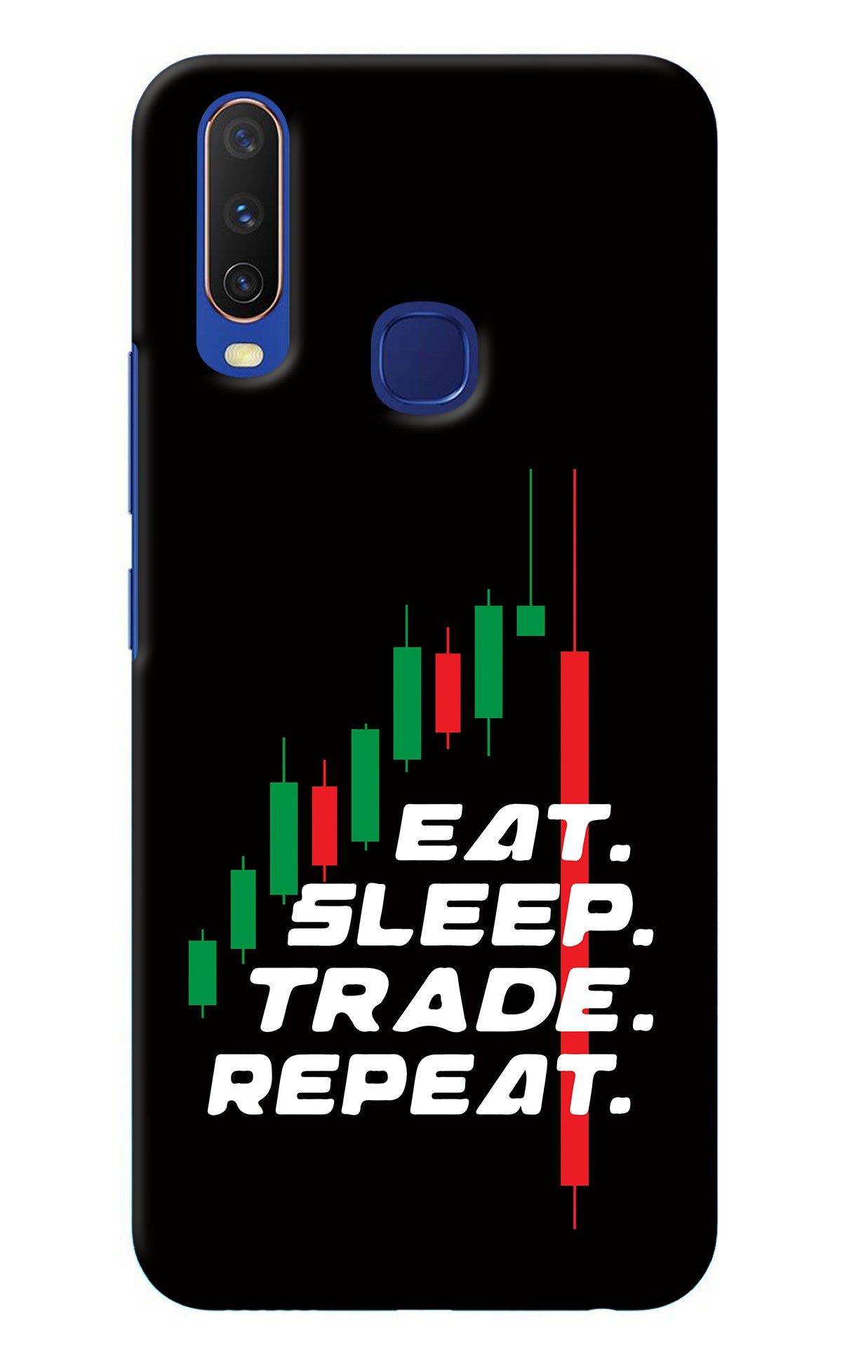 Eat Sleep Trade Repeat Vivo Y11/Y12/U10 Back Cover