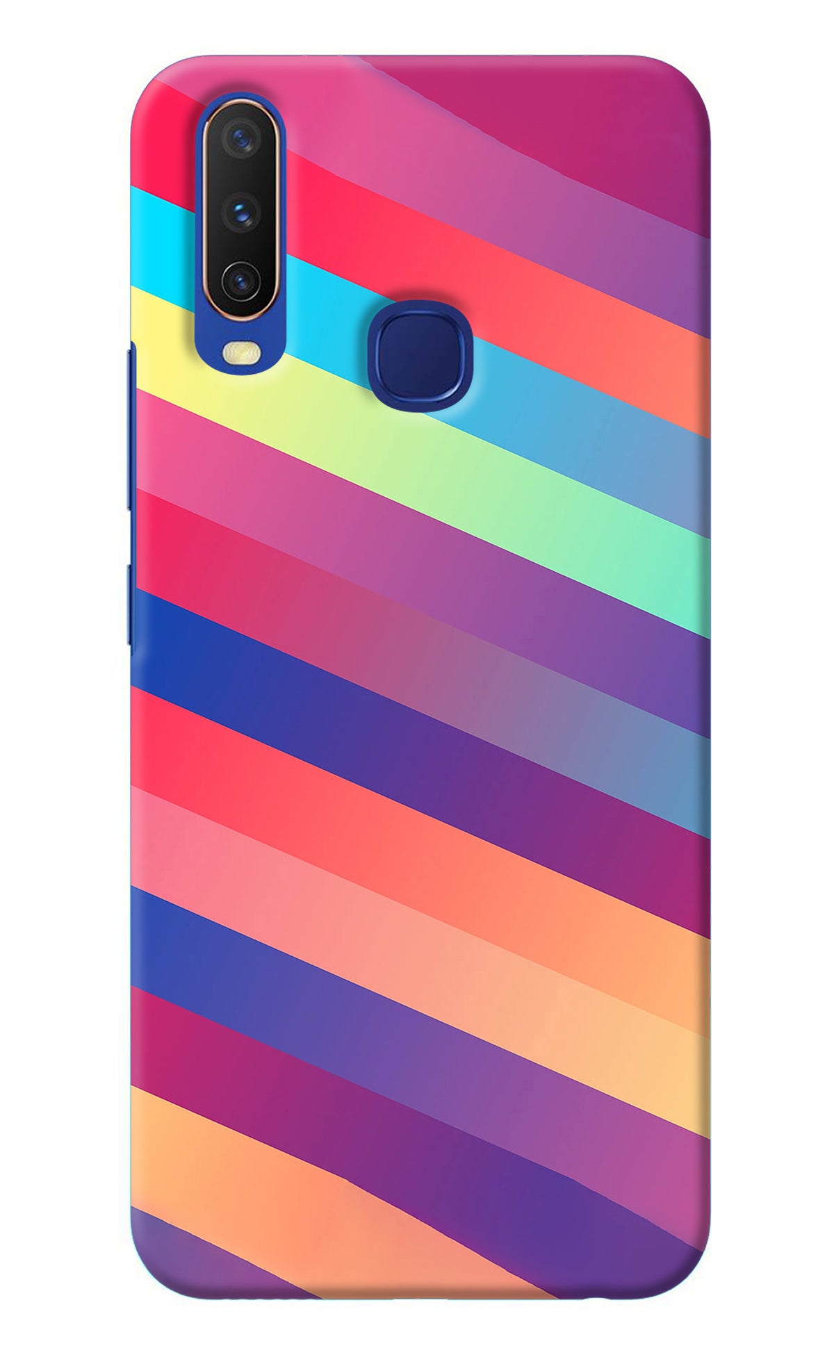 Stripes color Vivo Y11/Y12/U10 Back Cover