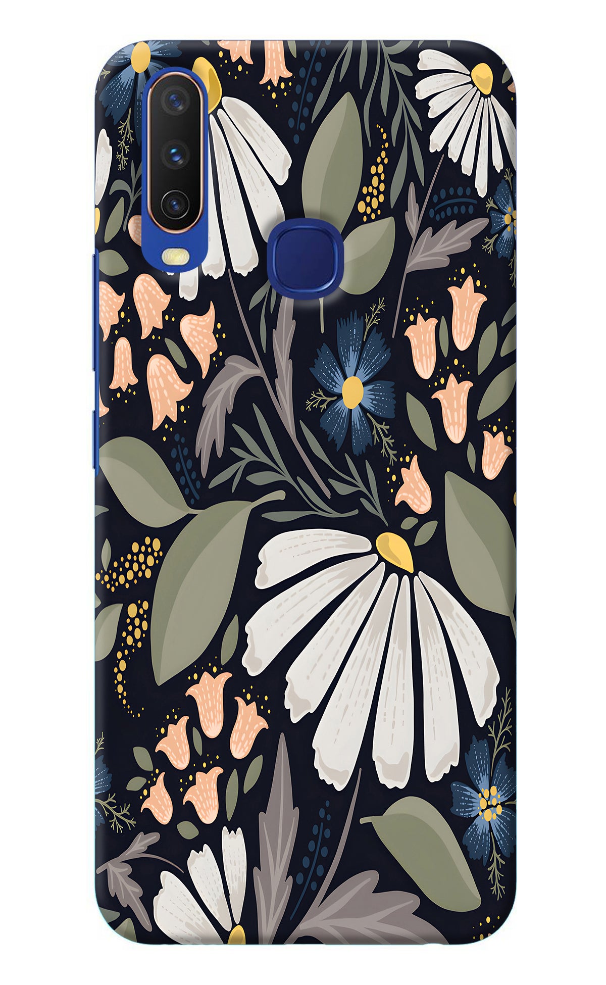 Flowers Art Vivo Y11/Y12/U10 Back Cover