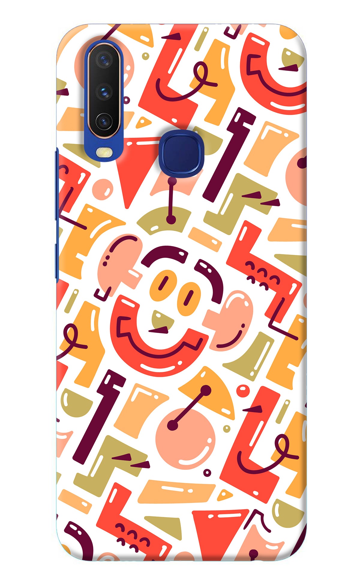 Doodle Pattern Vivo Y11/Y12/U10 Back Cover