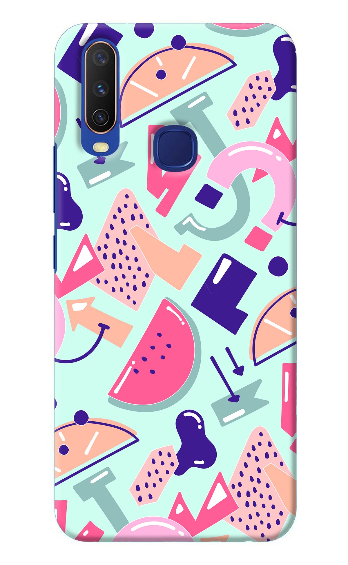 Doodle Pattern Vivo Y11/Y12/U10 Back Cover