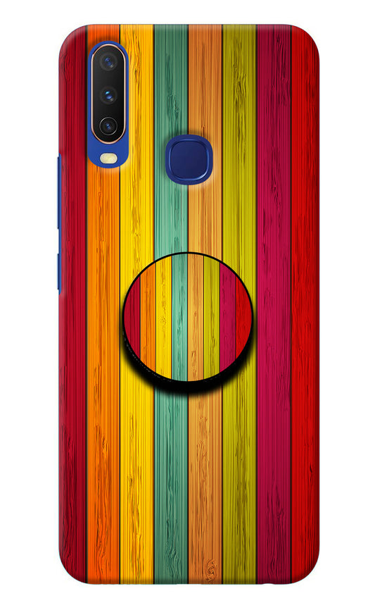 Multicolor Wooden Vivo Y11/Y12/U10 Pop Case