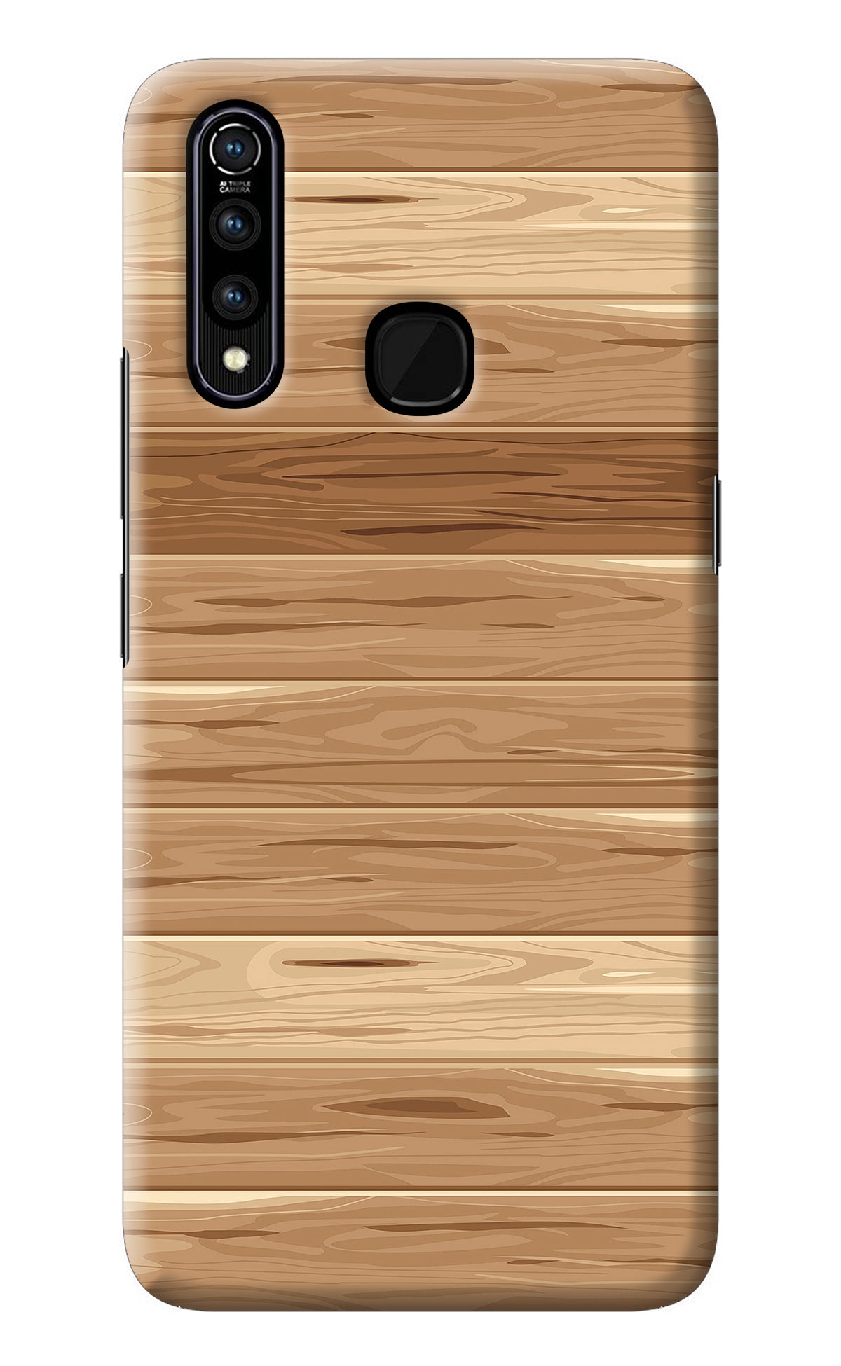 Wooden Vector Vivo Z1 Pro Back Cover