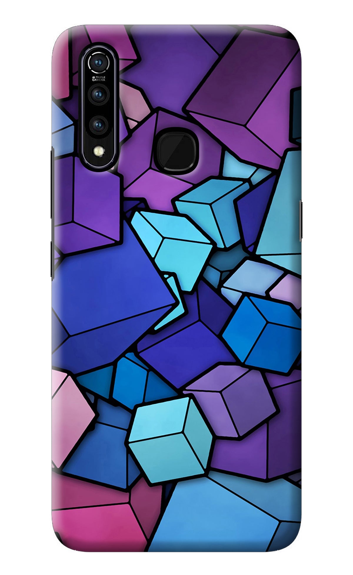 Cubic Abstract Vivo Z1 Pro Back Cover