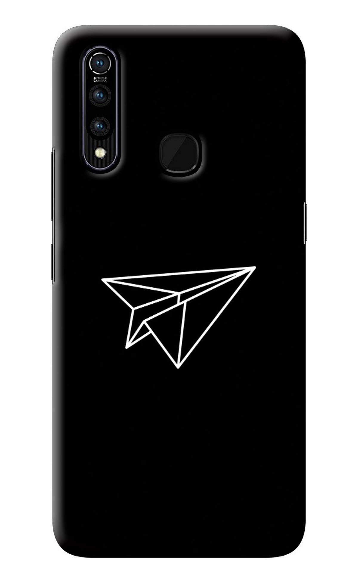 Paper Plane White Vivo Z1 Pro Back Cover