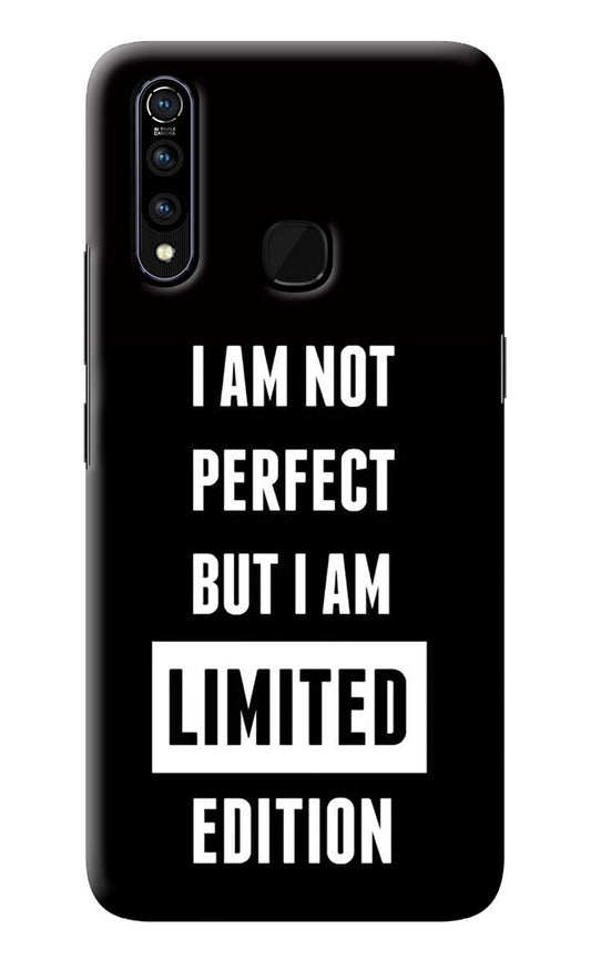 I Am Not Perfect But I Am Limited Edition Vivo Z1 Pro Back Cover