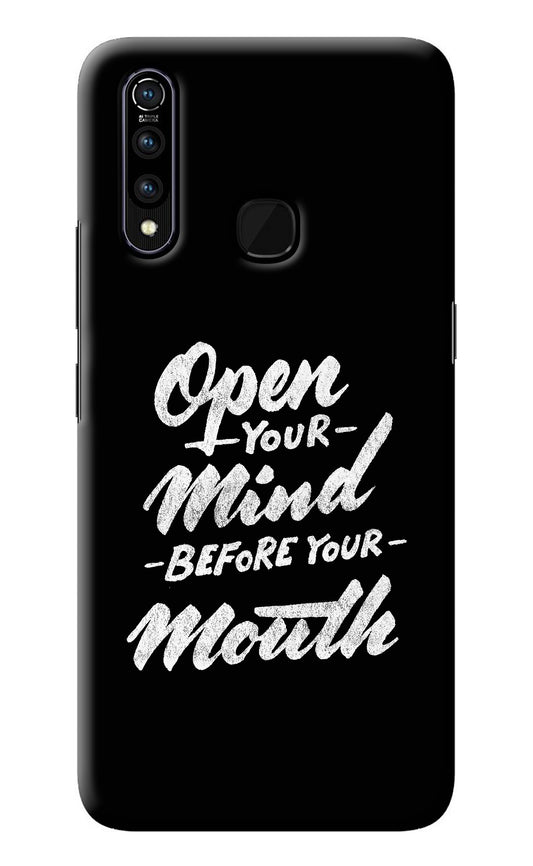 Open Your Mind Before Your Mouth Vivo Z1 Pro Back Cover