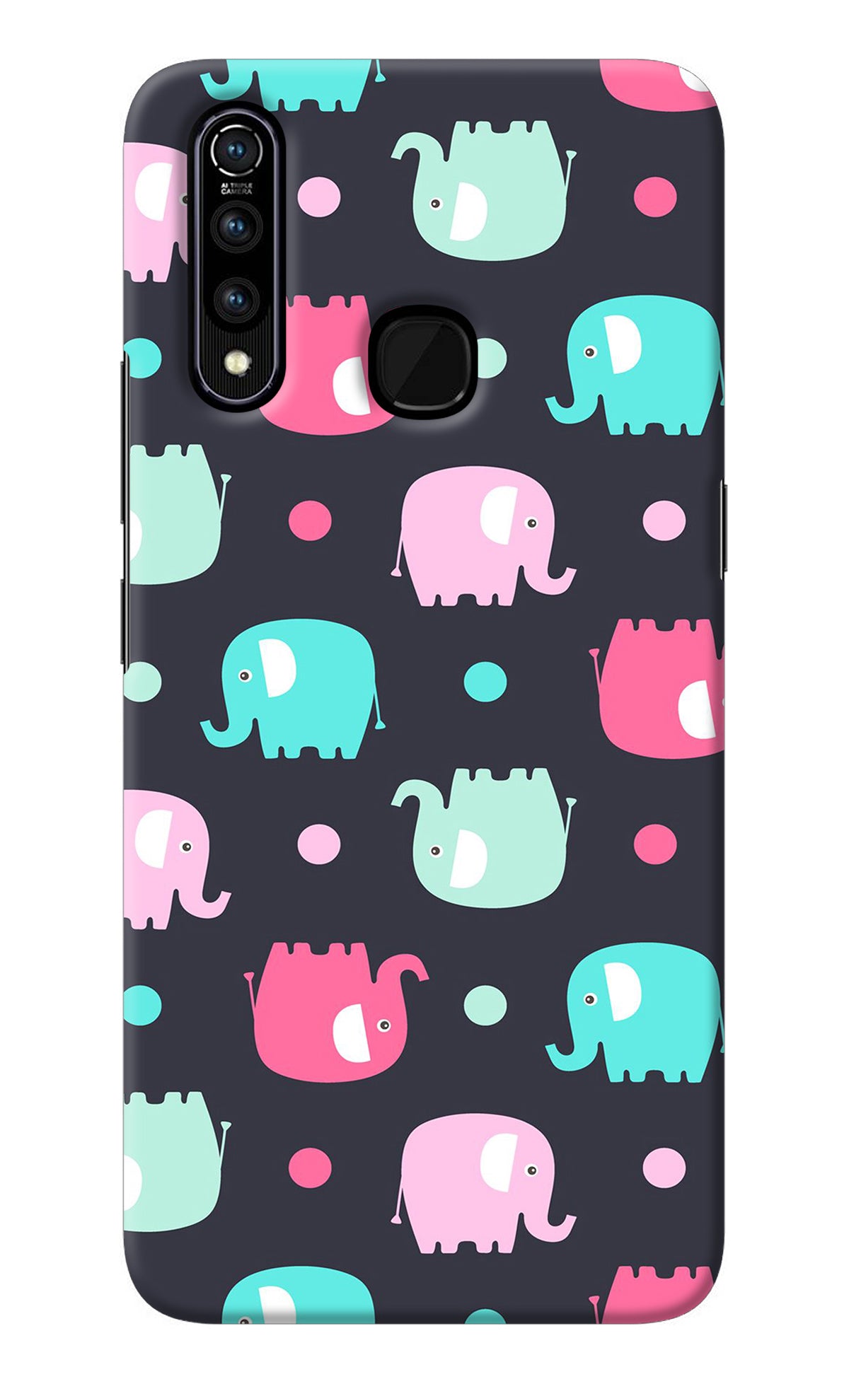 Elephants Vivo Z1 Pro Back Cover