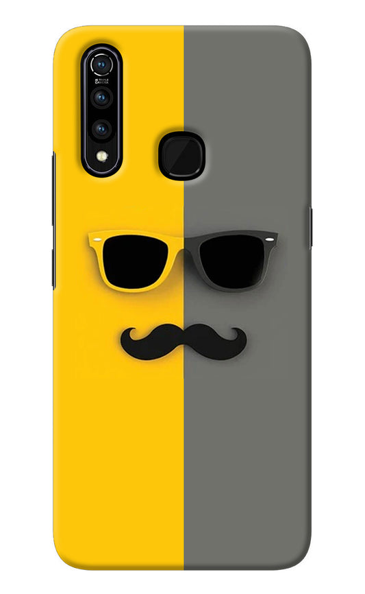 Sunglasses with Mustache Vivo Z1 Pro Back Cover