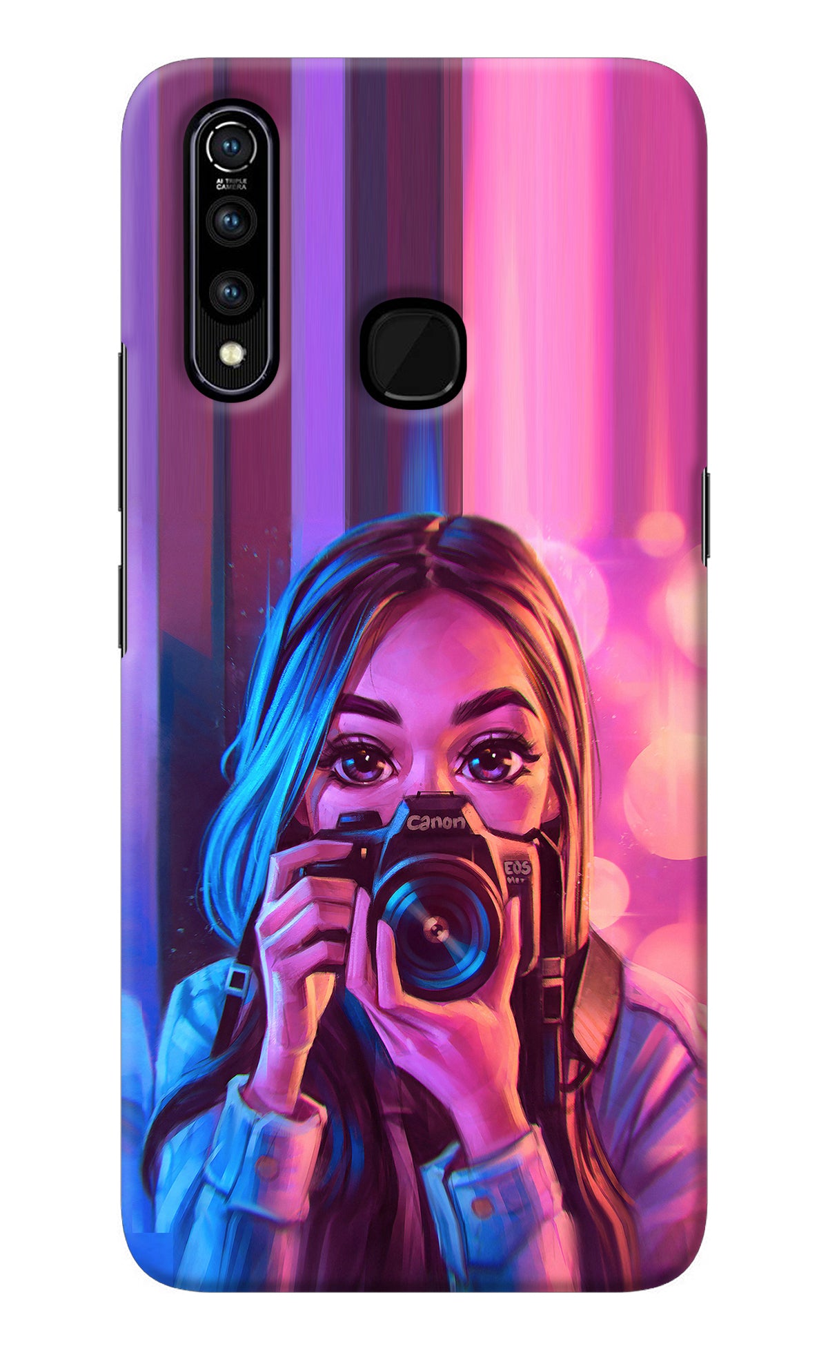 Girl Photographer Vivo Z1 Pro Back Cover