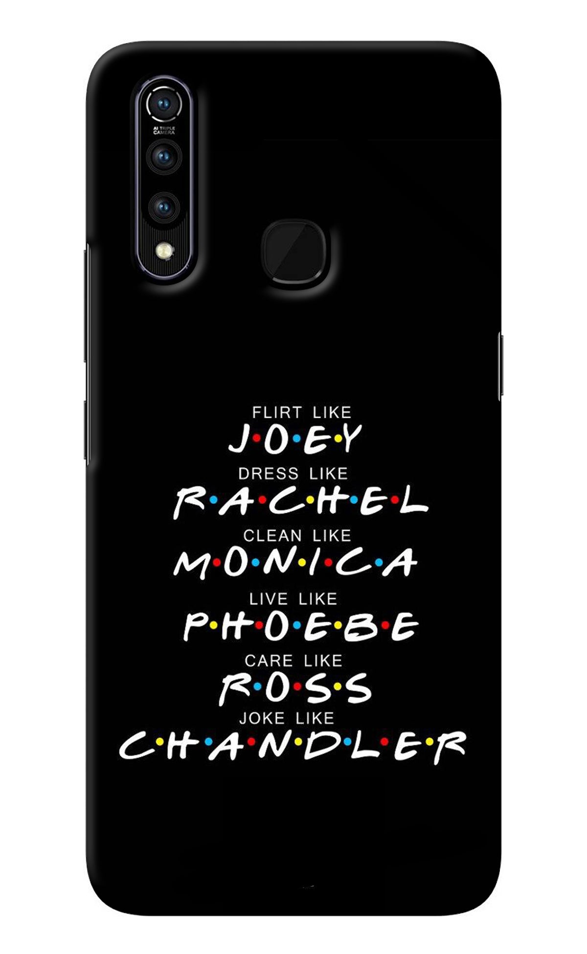 FRIENDS Character Vivo Z1 Pro Back Cover