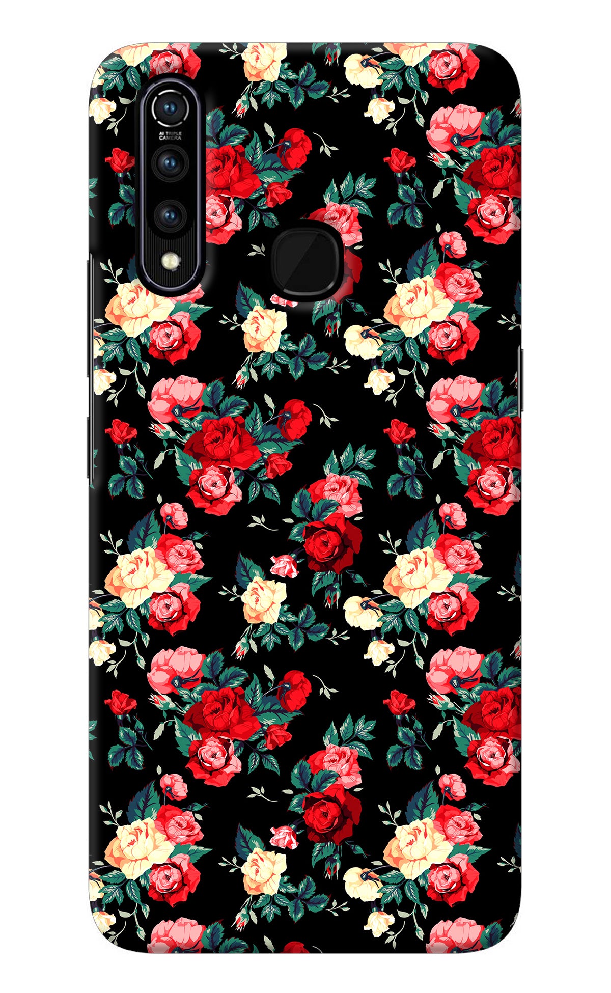 Rose Pattern Vivo Z1 Pro Back Cover