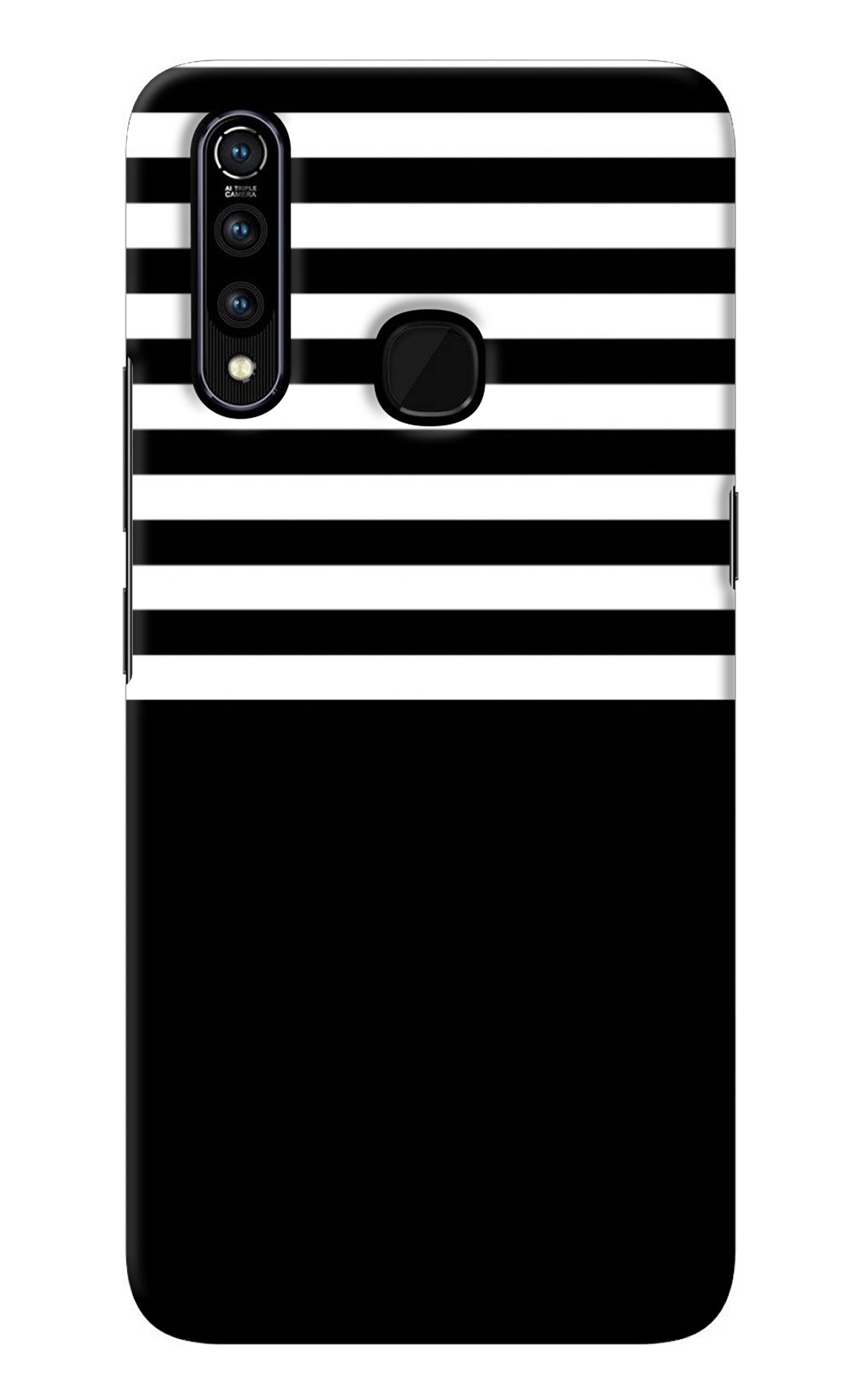 Black and White Print Vivo Z1 Pro Back Cover