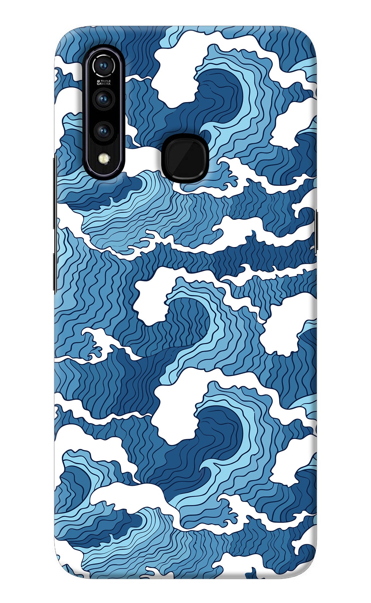 Blue Waves Vivo Z1 Pro Back Cover