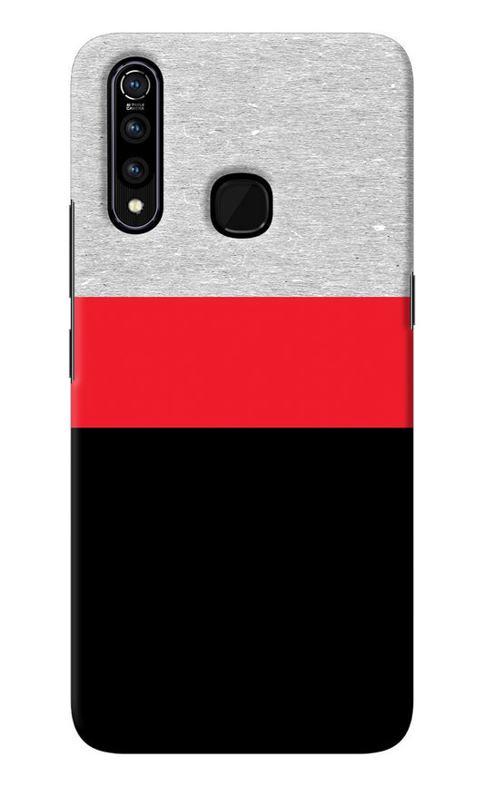 Tri Color Pattern Vivo Z1 Pro Back Cover