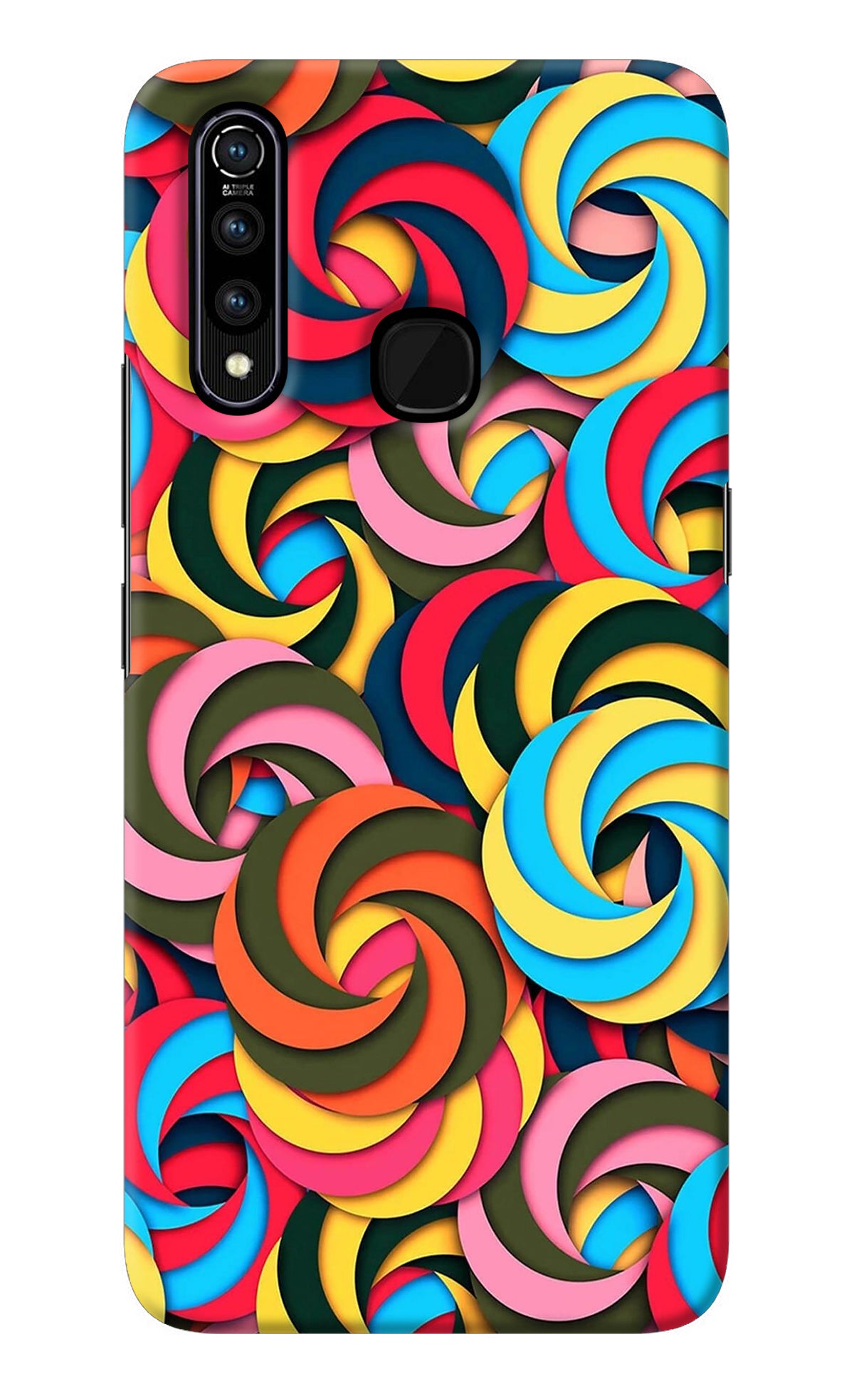 Spiral Pattern Vivo Z1 Pro Back Cover