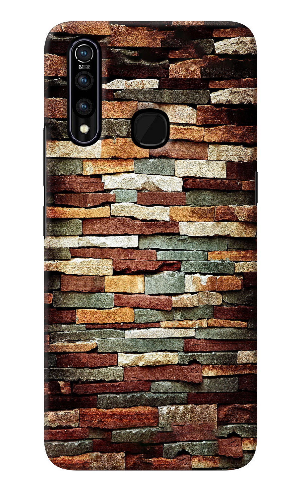 Bricks Pattern Vivo Z1 Pro Back Cover