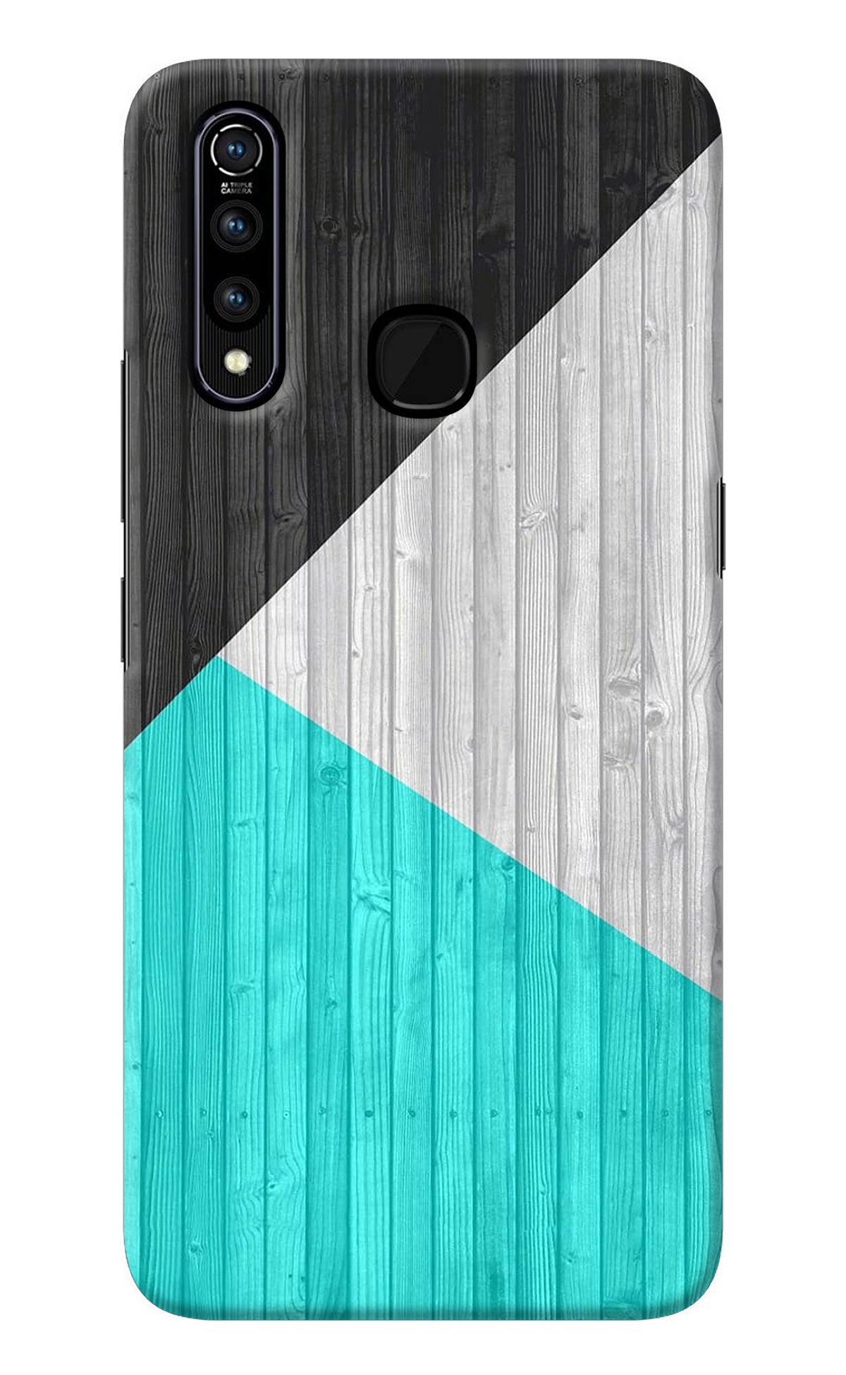 Wooden Abstract Vivo Z1 Pro Back Cover