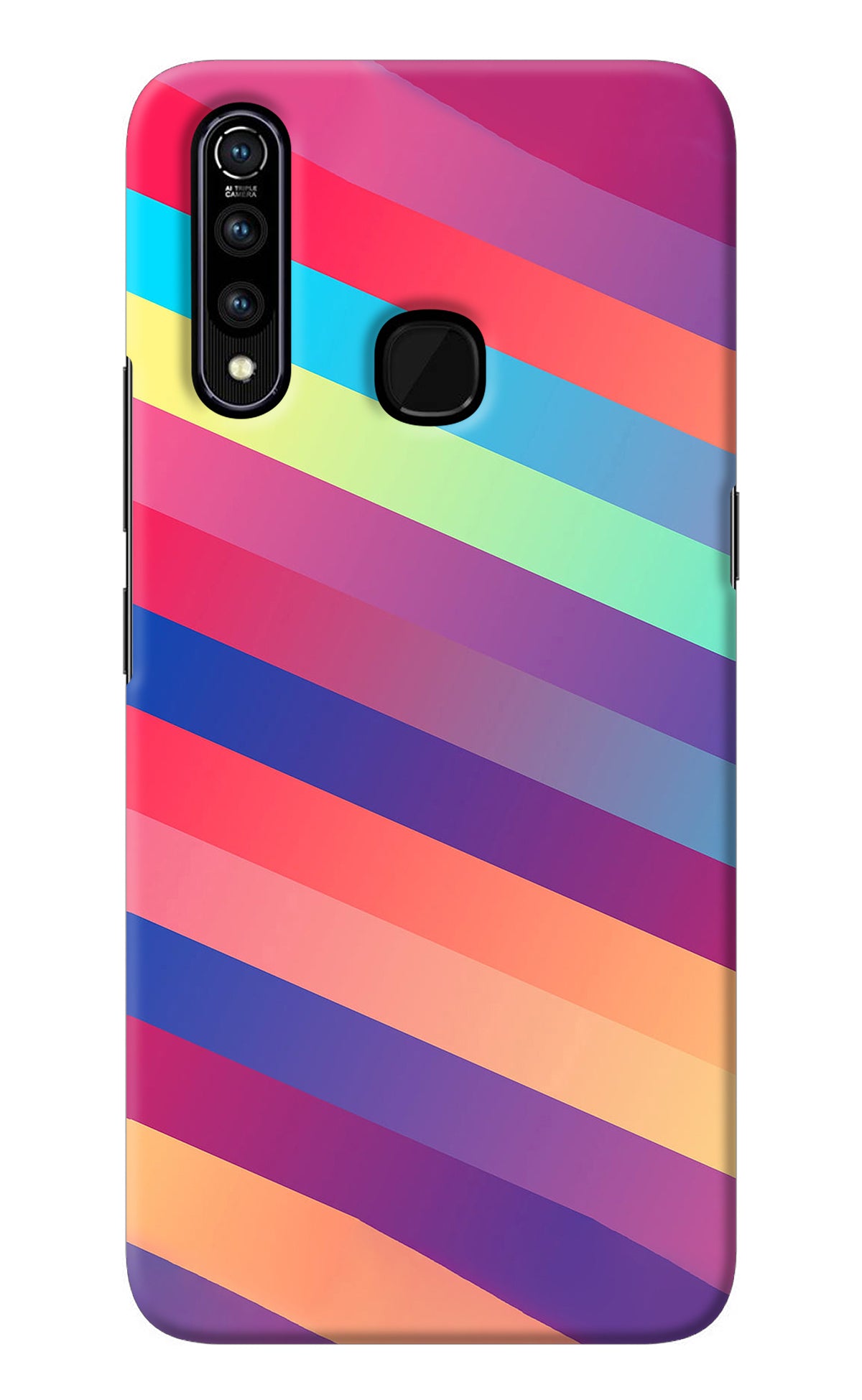 Stripes color Vivo Z1 Pro Back Cover