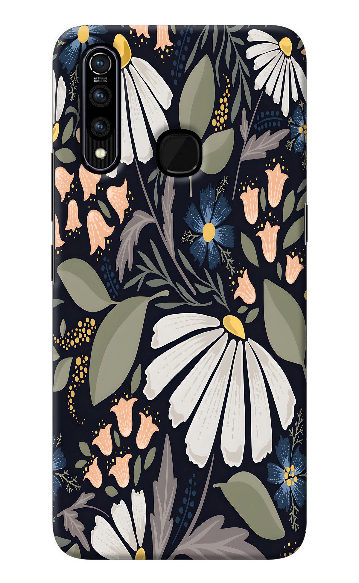 Flowers Art Vivo Z1 Pro Back Cover