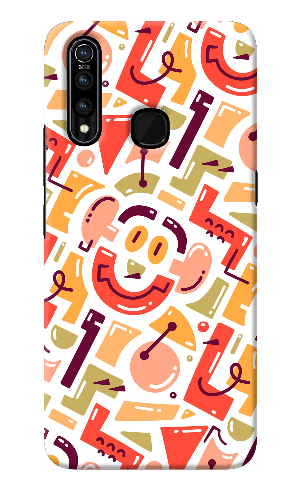 Doodle Pattern Vivo Z1 Pro Back Cover