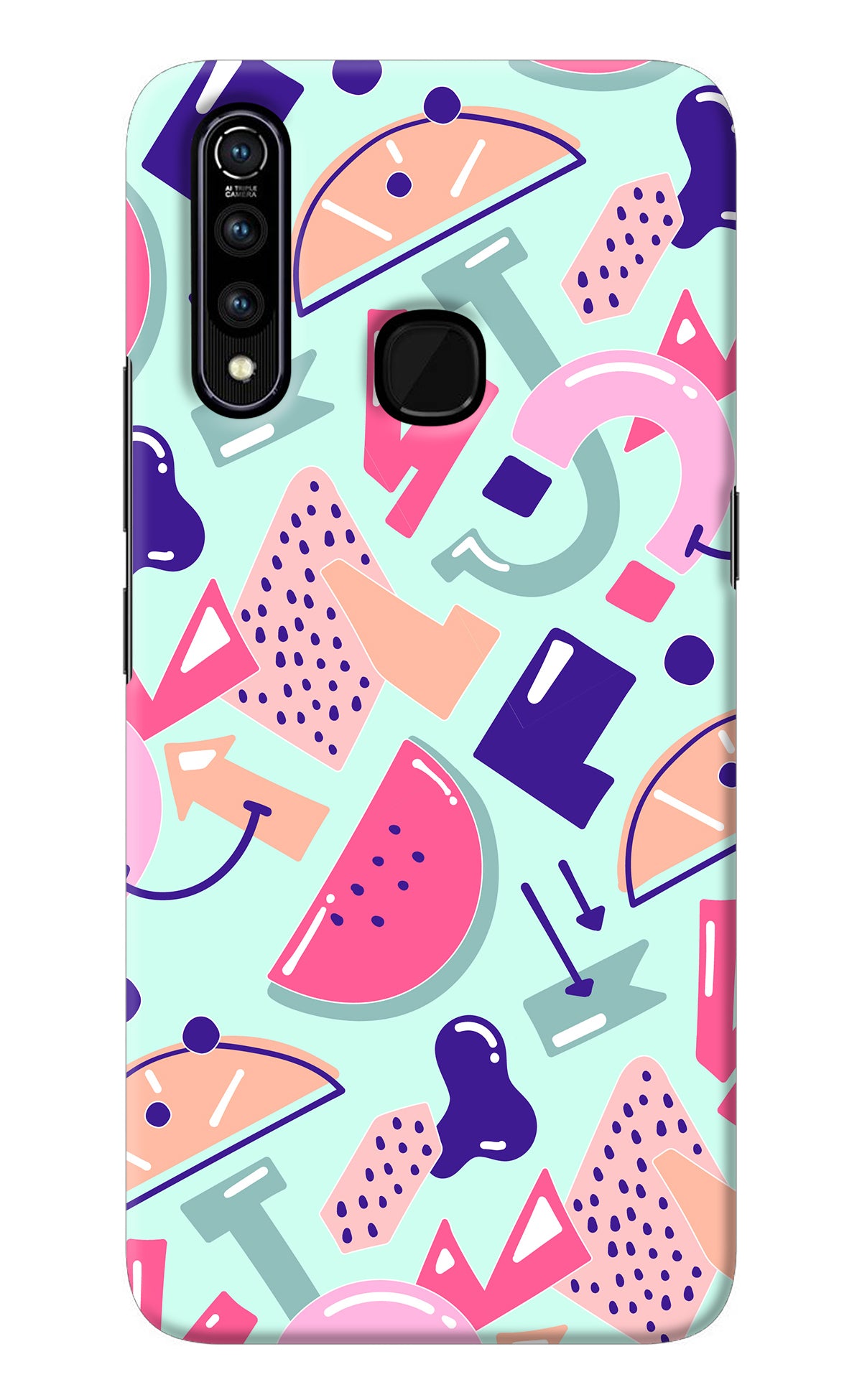 Doodle Pattern Vivo Z1 Pro Back Cover