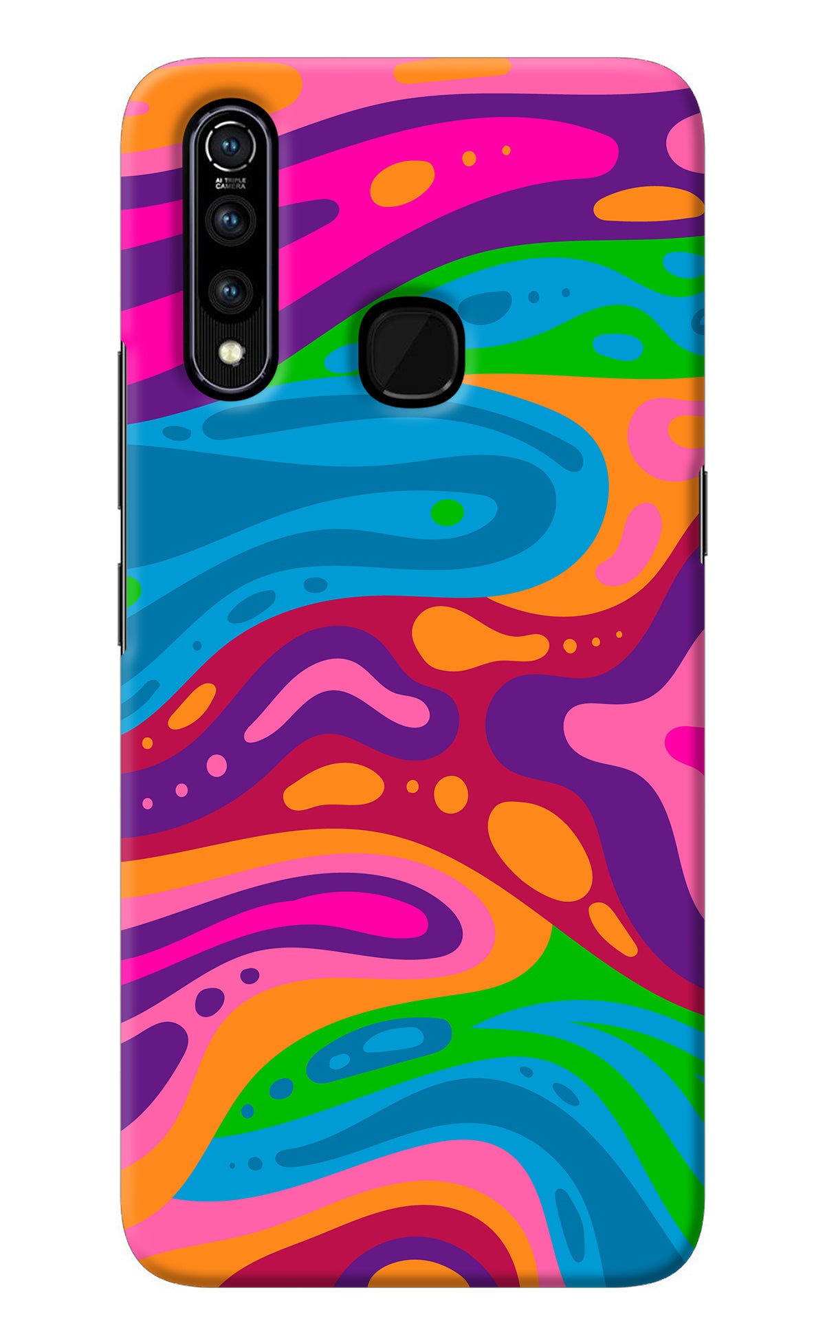 Trippy Pattern Vivo Z1 Pro Back Cover