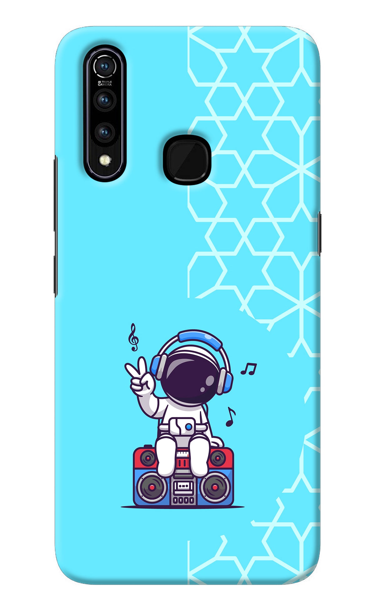 Cute Astronaut Chilling Vivo Z1 Pro Back Cover