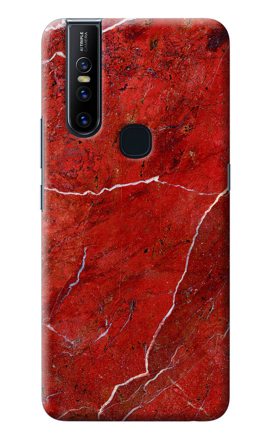 Red Marble Design Vivo V15 Back Cover