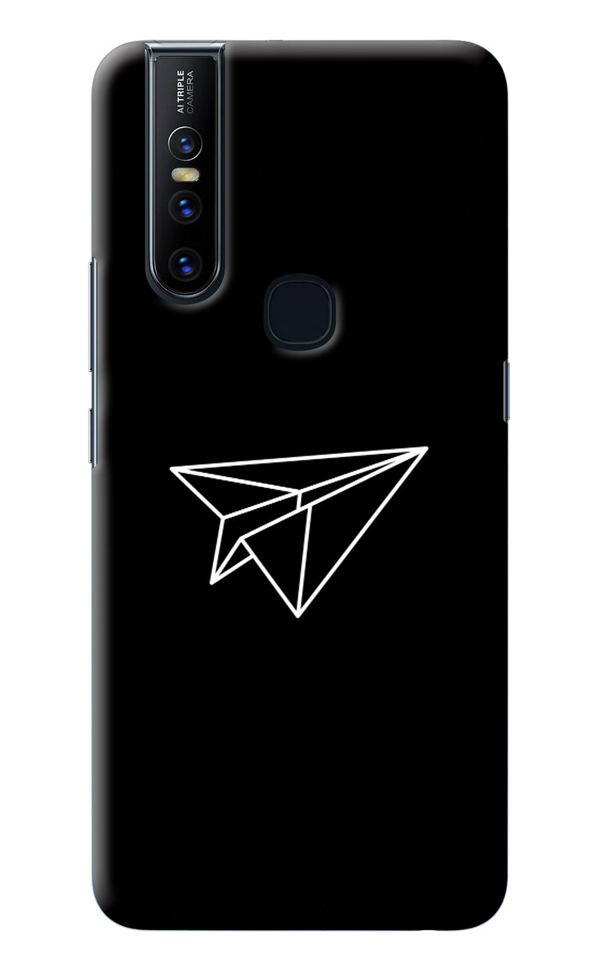 Paper Plane White Vivo V15 Back Cover