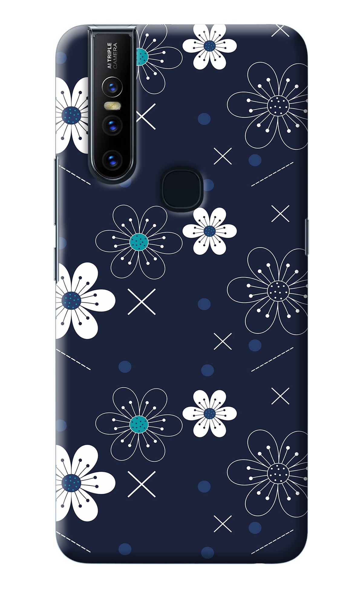 Flowers Vivo V15 Back Cover