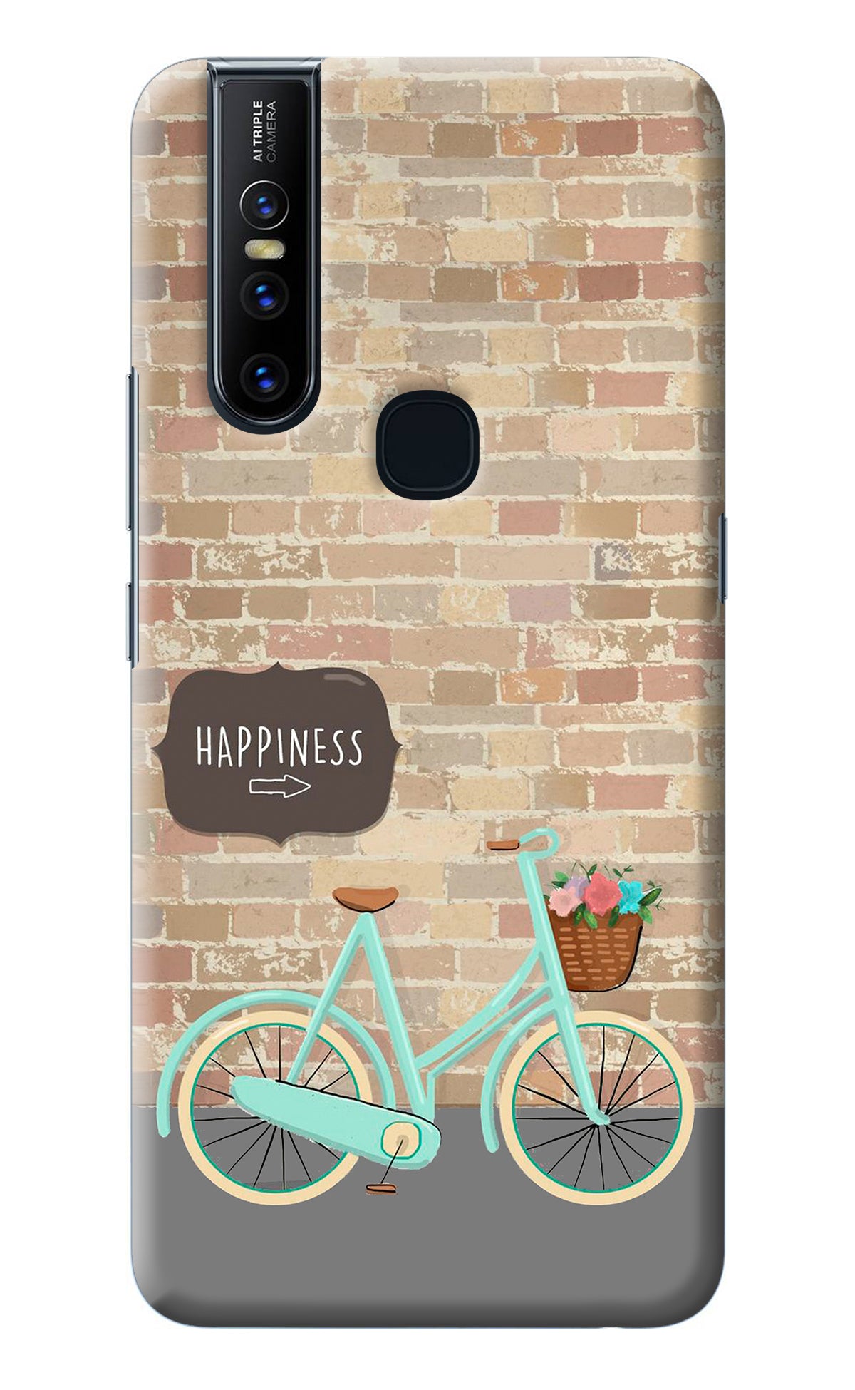 Happiness Artwork Vivo V15 Back Cover