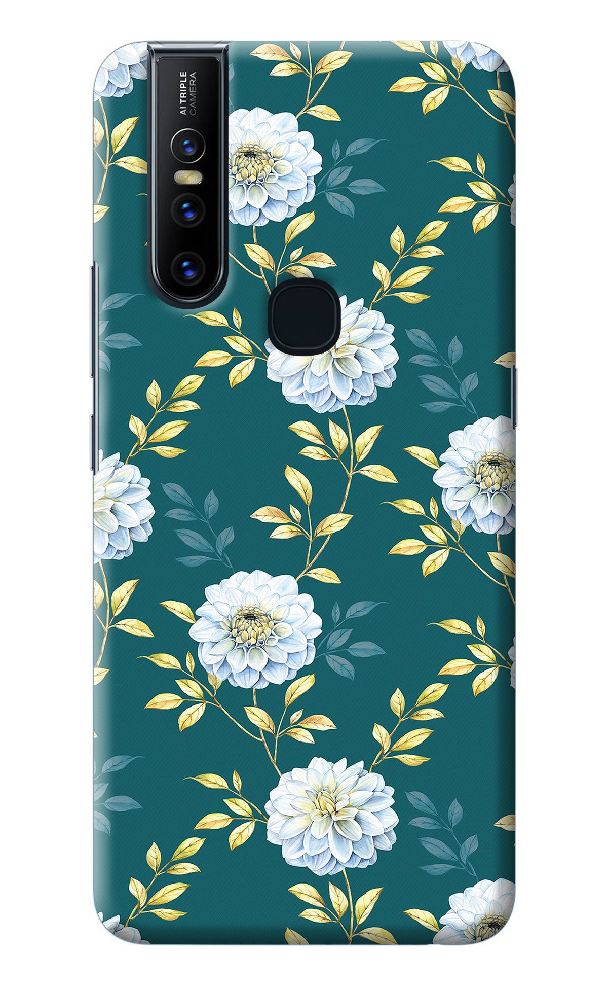 Flowers Vivo V15 Back Cover