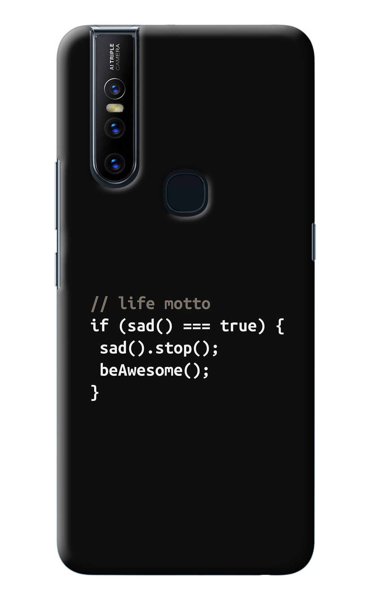 Life Motto Code Vivo V15 Back Cover