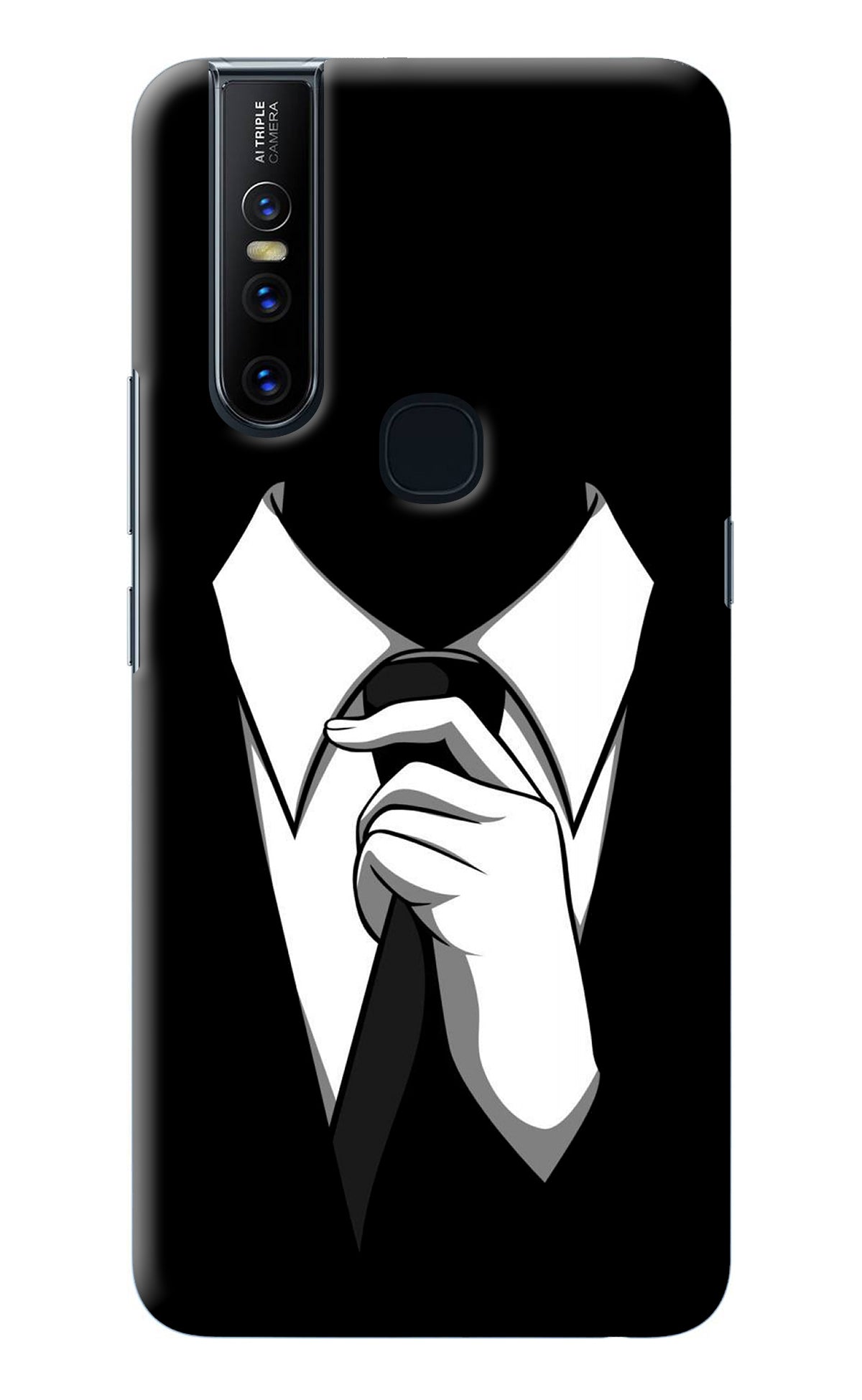 Black Tie Vivo V15 Back Cover