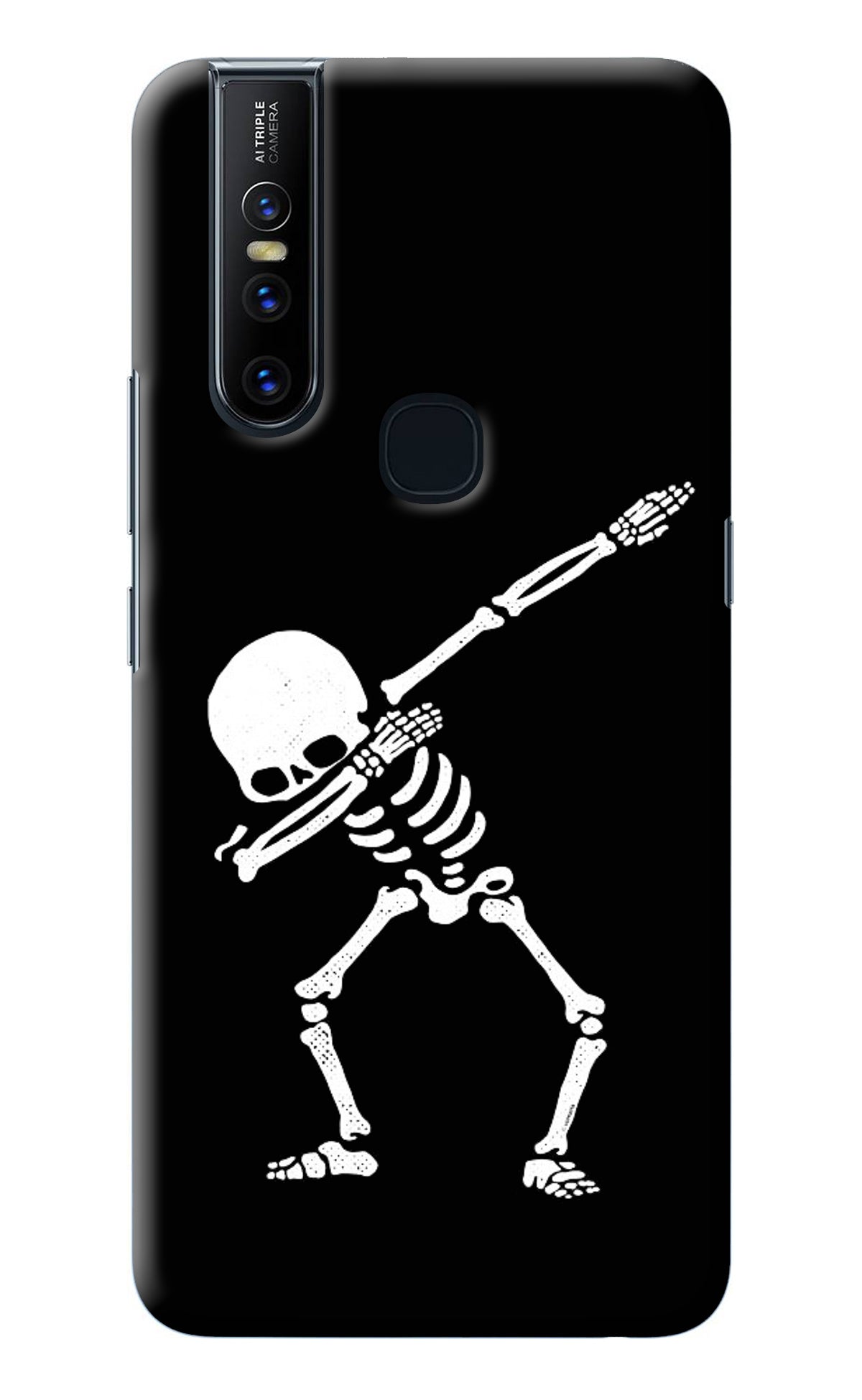 Dabbing Skeleton Art Vivo V15 Back Cover