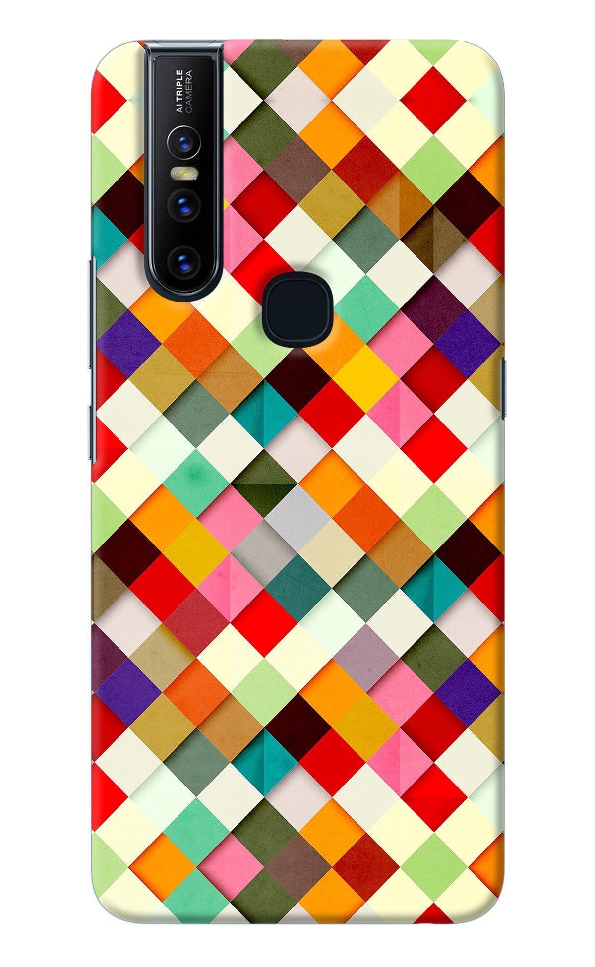 Geometric Abstract Colorful Vivo V15 Back Cover