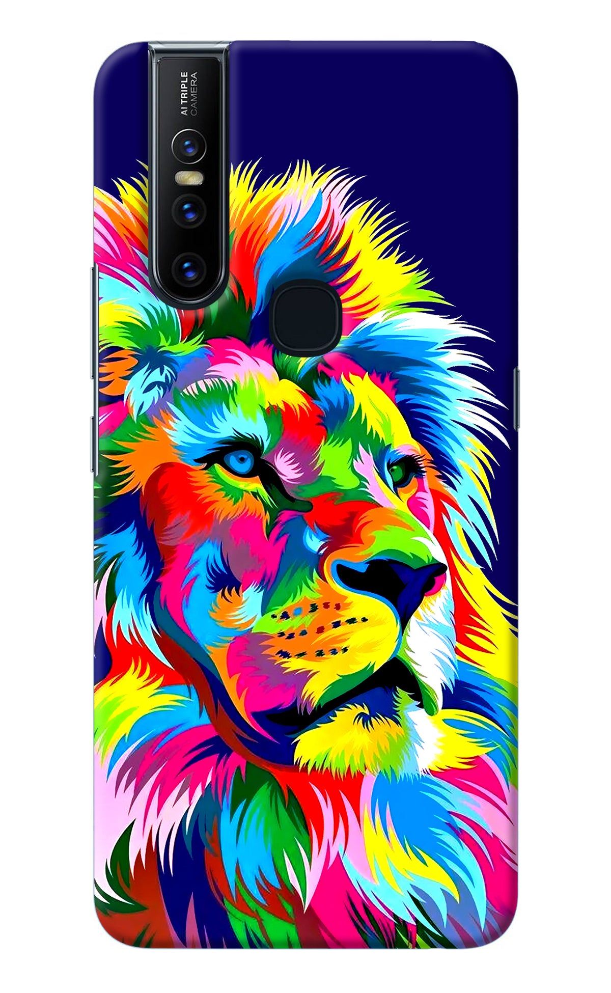 Vector Art Lion Vivo V15 Back Cover