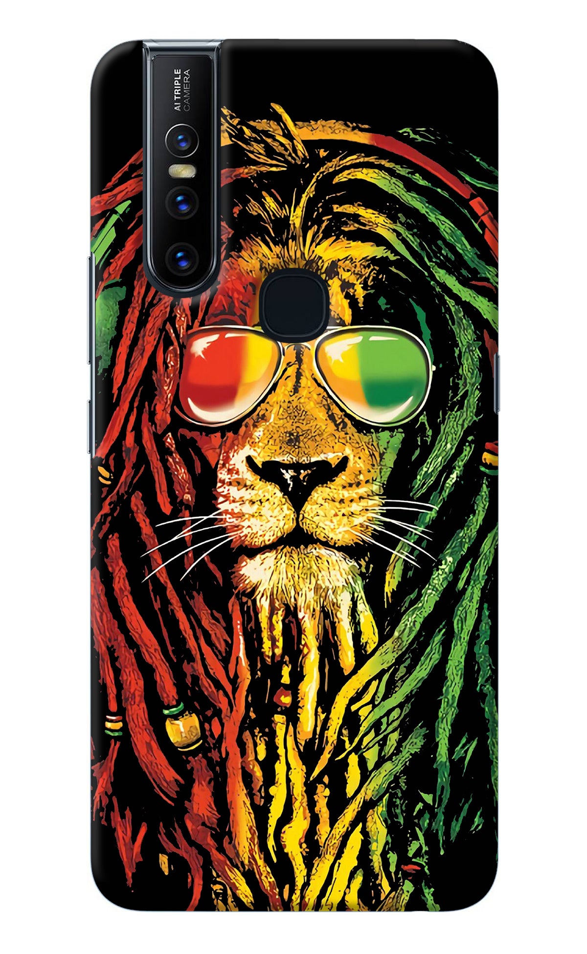 Rasta Lion Vivo V15 Back Cover