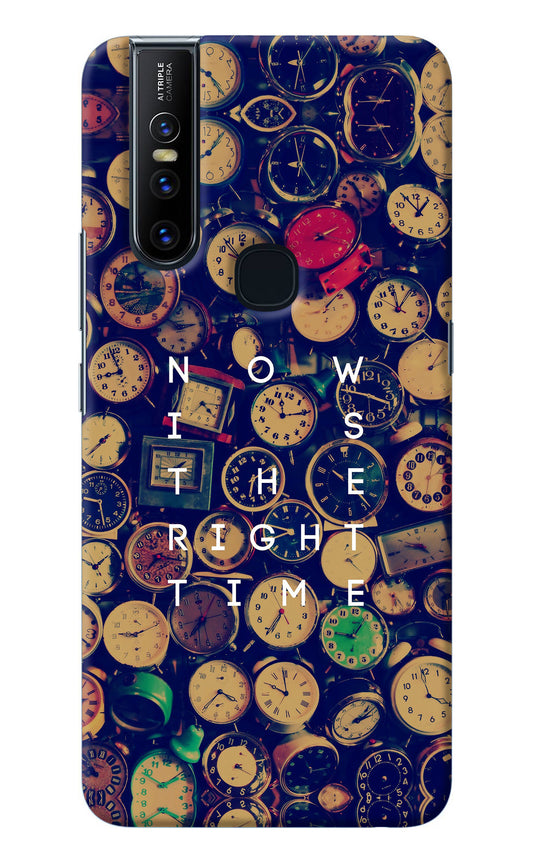 Now is the Right Time Quote Vivo V15 Back Cover