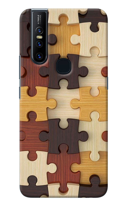 Wooden Puzzle Vivo V15 Back Cover