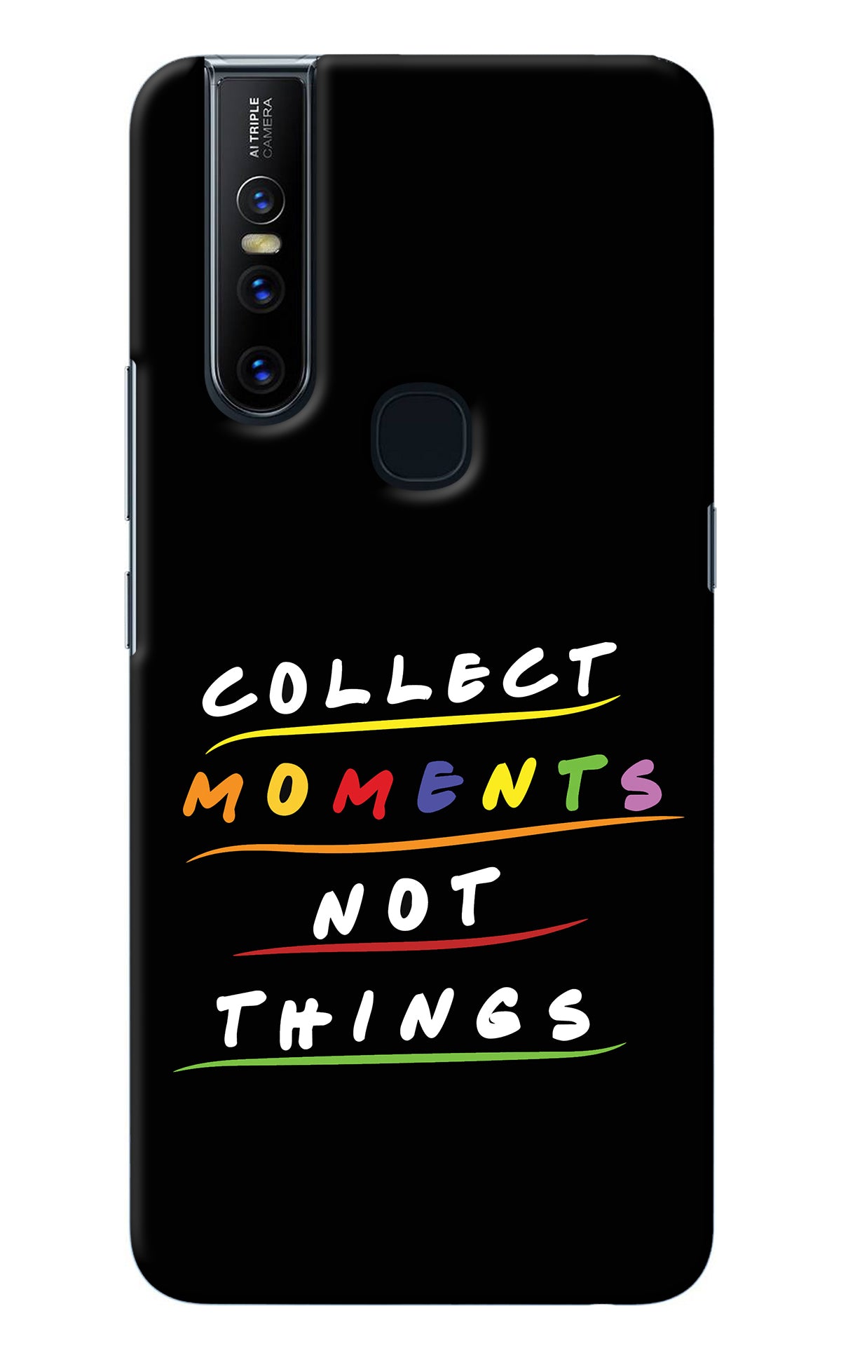 Collect Moments Not Things Vivo V15 Back Cover